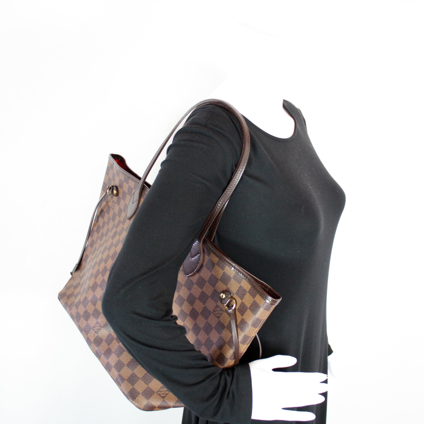 Neverfull MM Damier Ebene Travel Patch – Keeks Designer Handbags