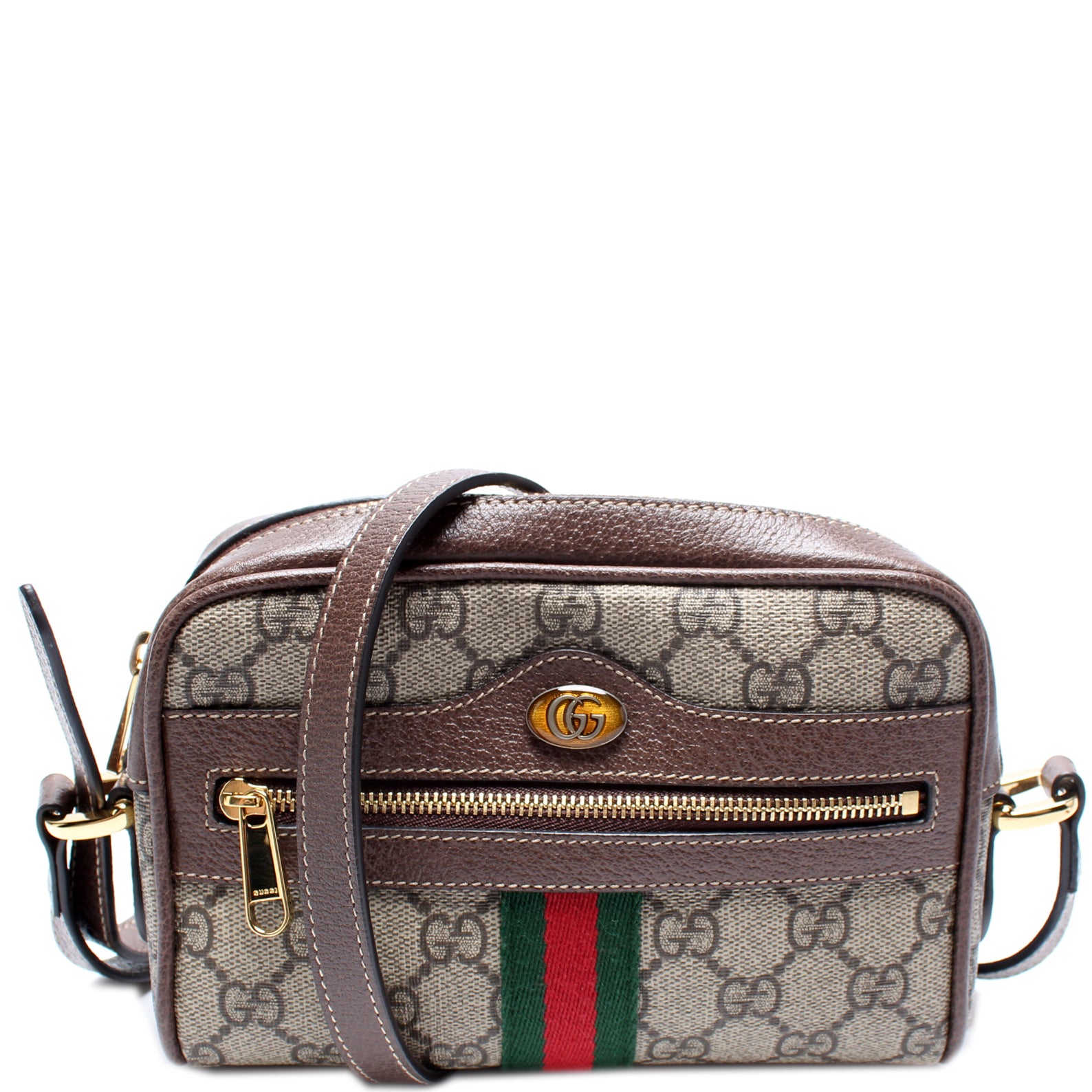 GUCCI Ophidia GG Supreme Mini Crossbody Bag Beige 517350