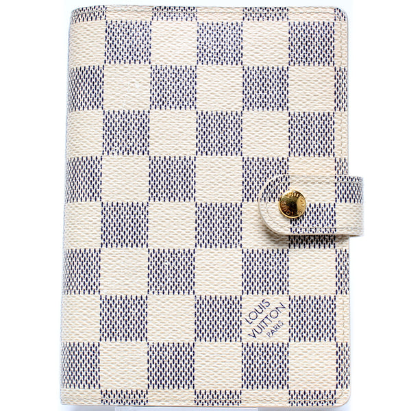 Agenda Small Ring Damier Azur – Keeks Designer Handbags