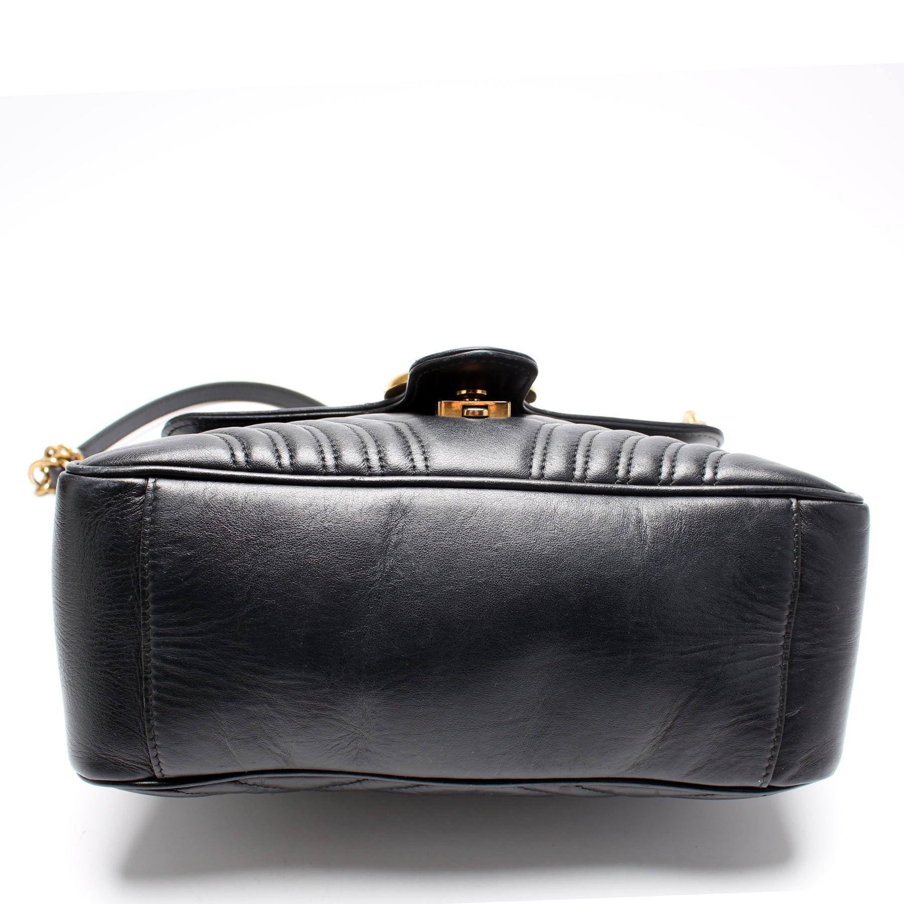 GUCCI GG Marmont Small Top Handle Shoulder Bag Cream 498110