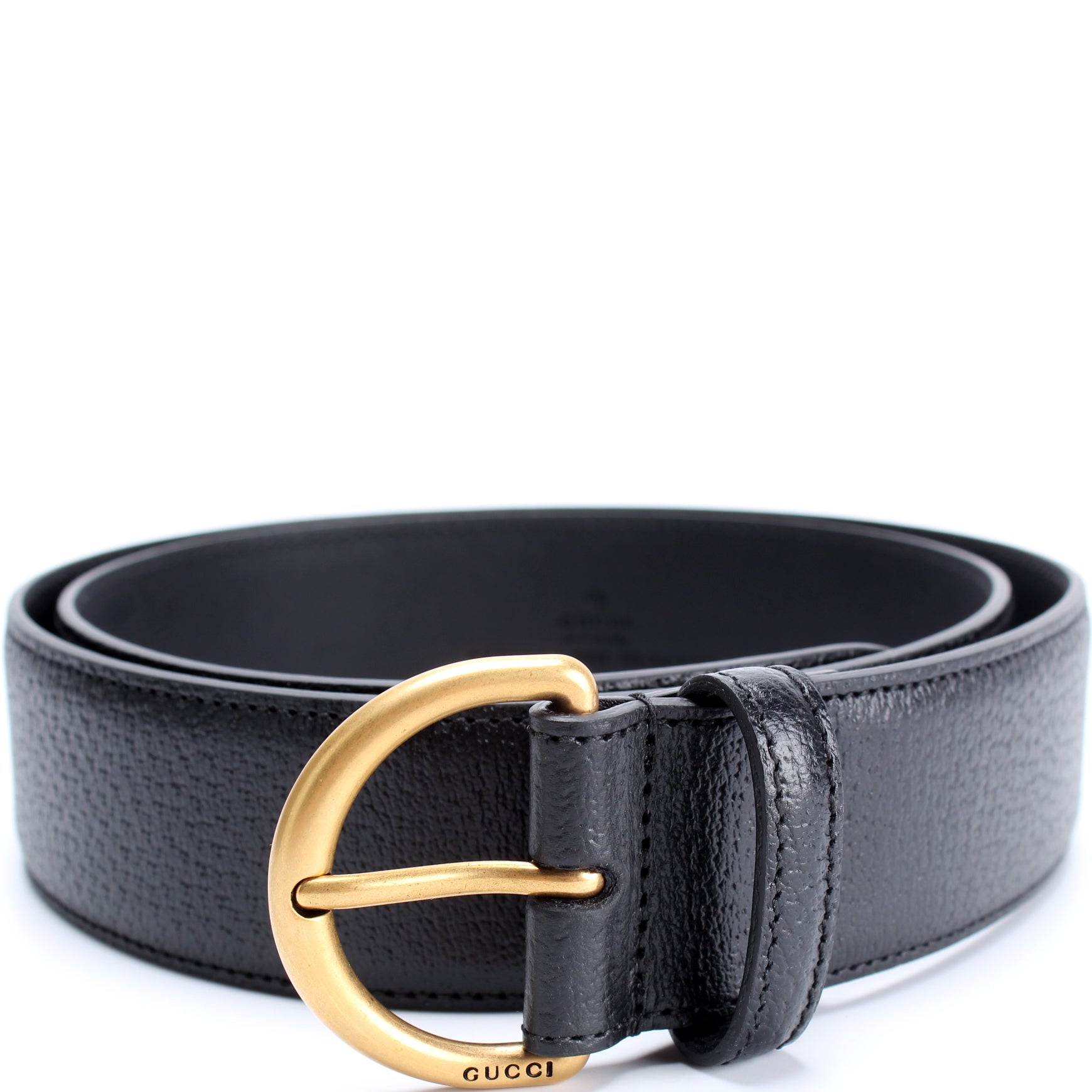 Genuine Louis Vuitton LV Black Leather belt with LV Box & pouch, Belt Size  90/36