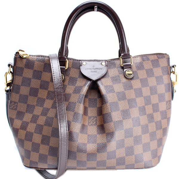 Pre-Owned Louis Vuitton Siena PM Damier Ebene Tote Bag - Pristine Condition  