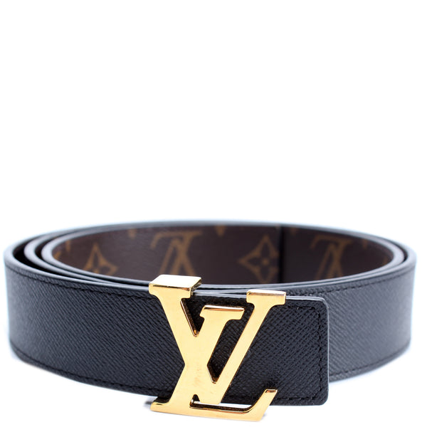 Louis Vuitton LV Initiales 30mm Reversible Belt Red + Calf Leather. Size 95 cm