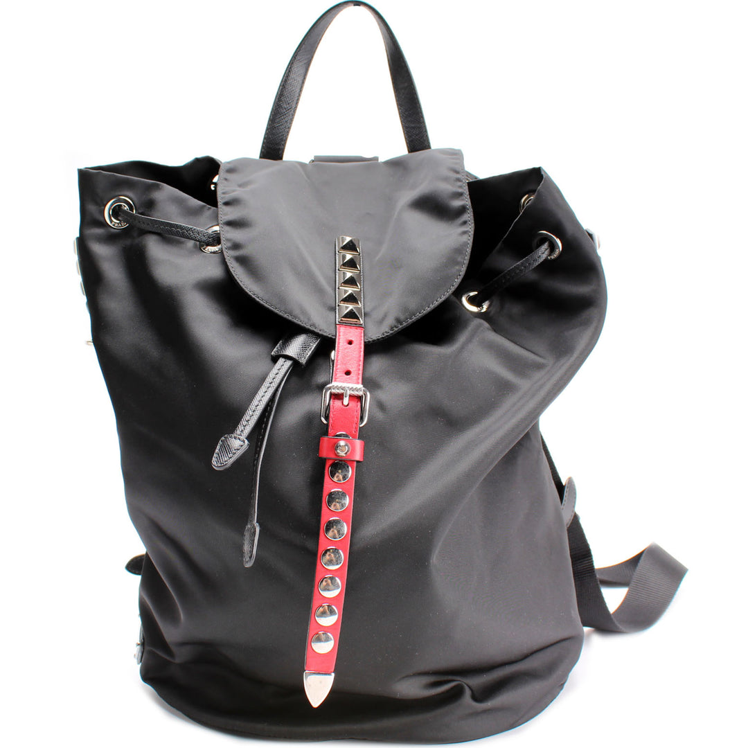 New Vela Nylon Studded Backpack New Vela Nylon Studded Backpack