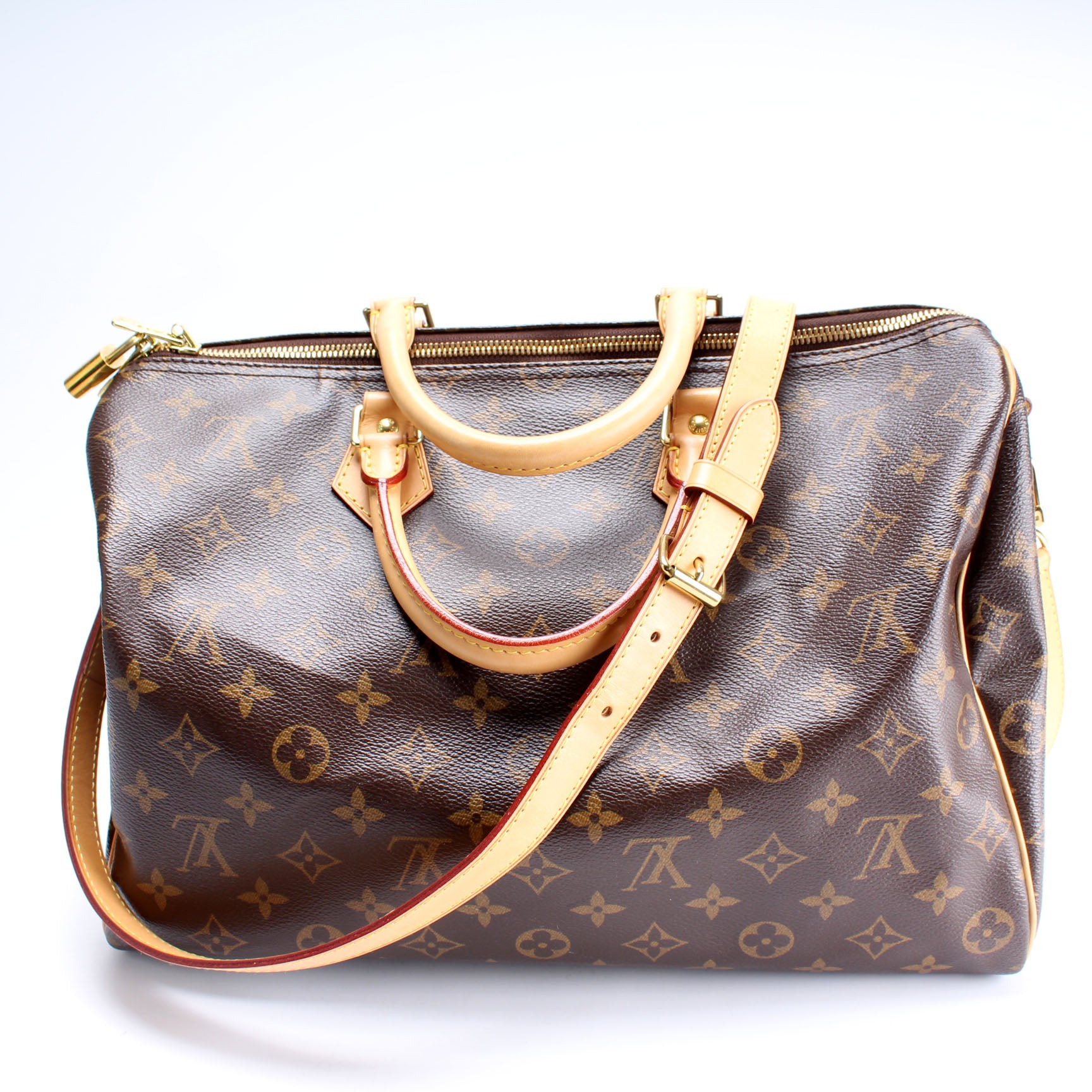 LOUIS VUITTON Monogram Speedy Bandouliere 35 33082