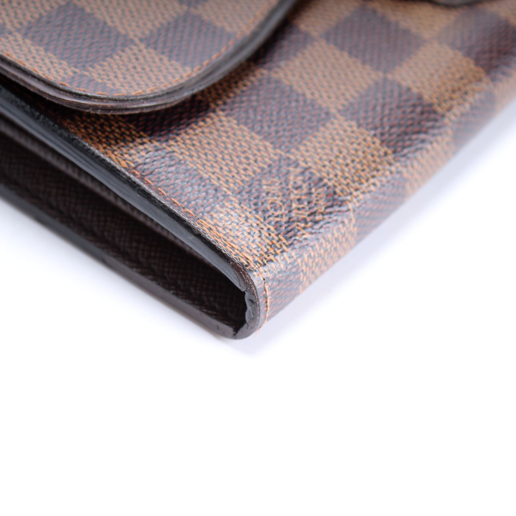 Gorgeous Authentic Louis Vuitton Damier Ebene Sistina Long Wallet w/Dustbag