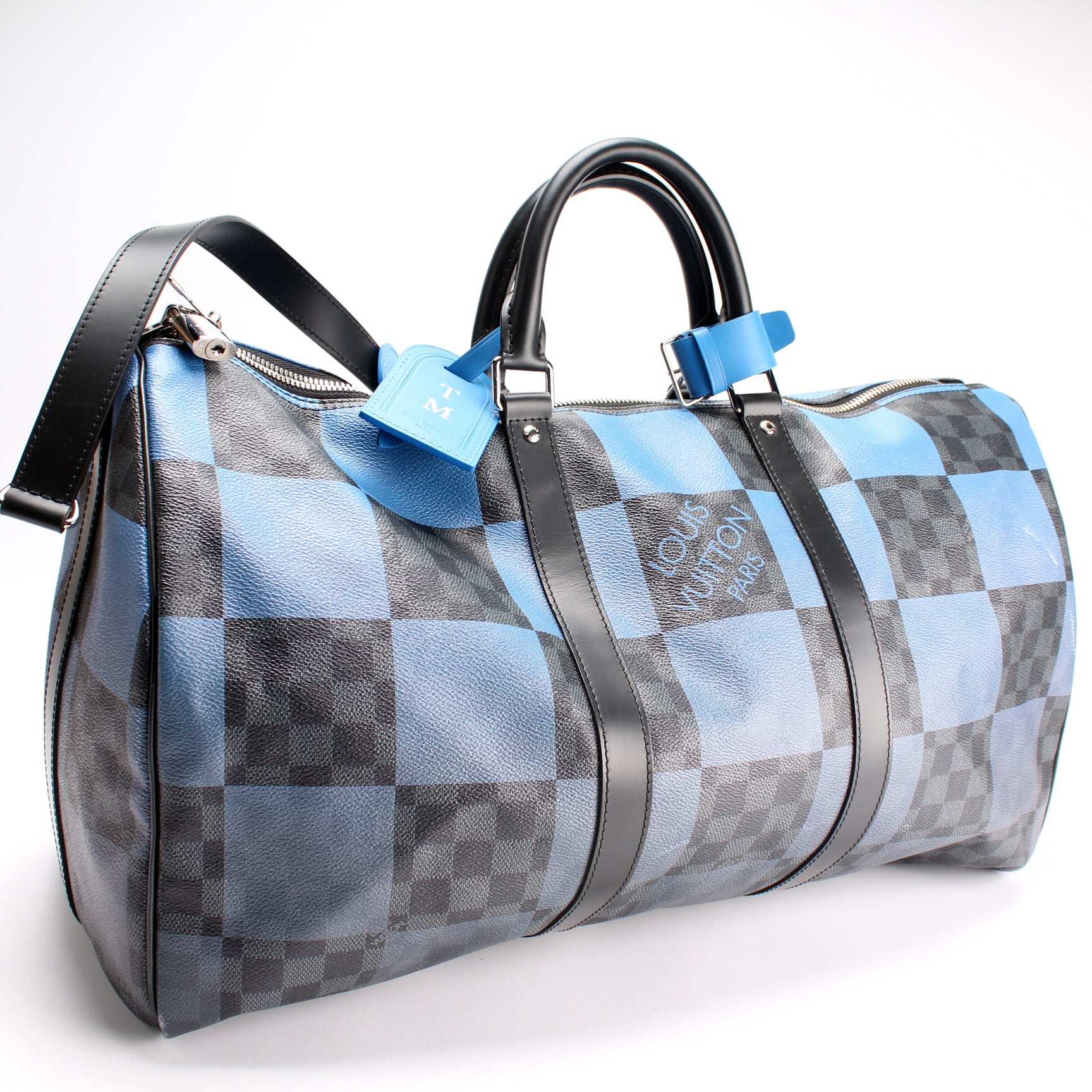 Louis Vuitton Keepall Bandouliere 50 Boston Bag(Blue)