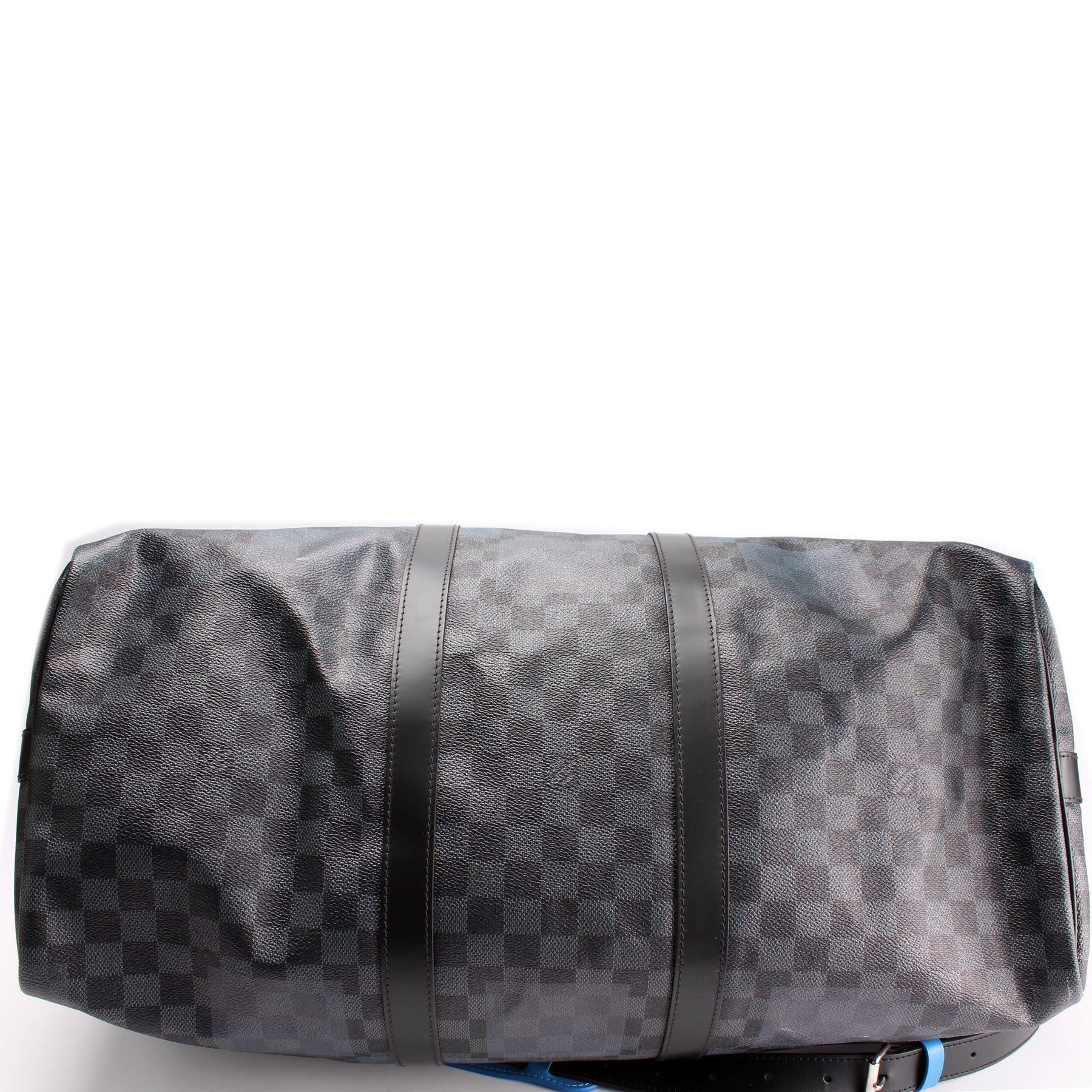 Pre-owned Louis Vuitton LV Keepall 55 Damier Graphite Bandouliere