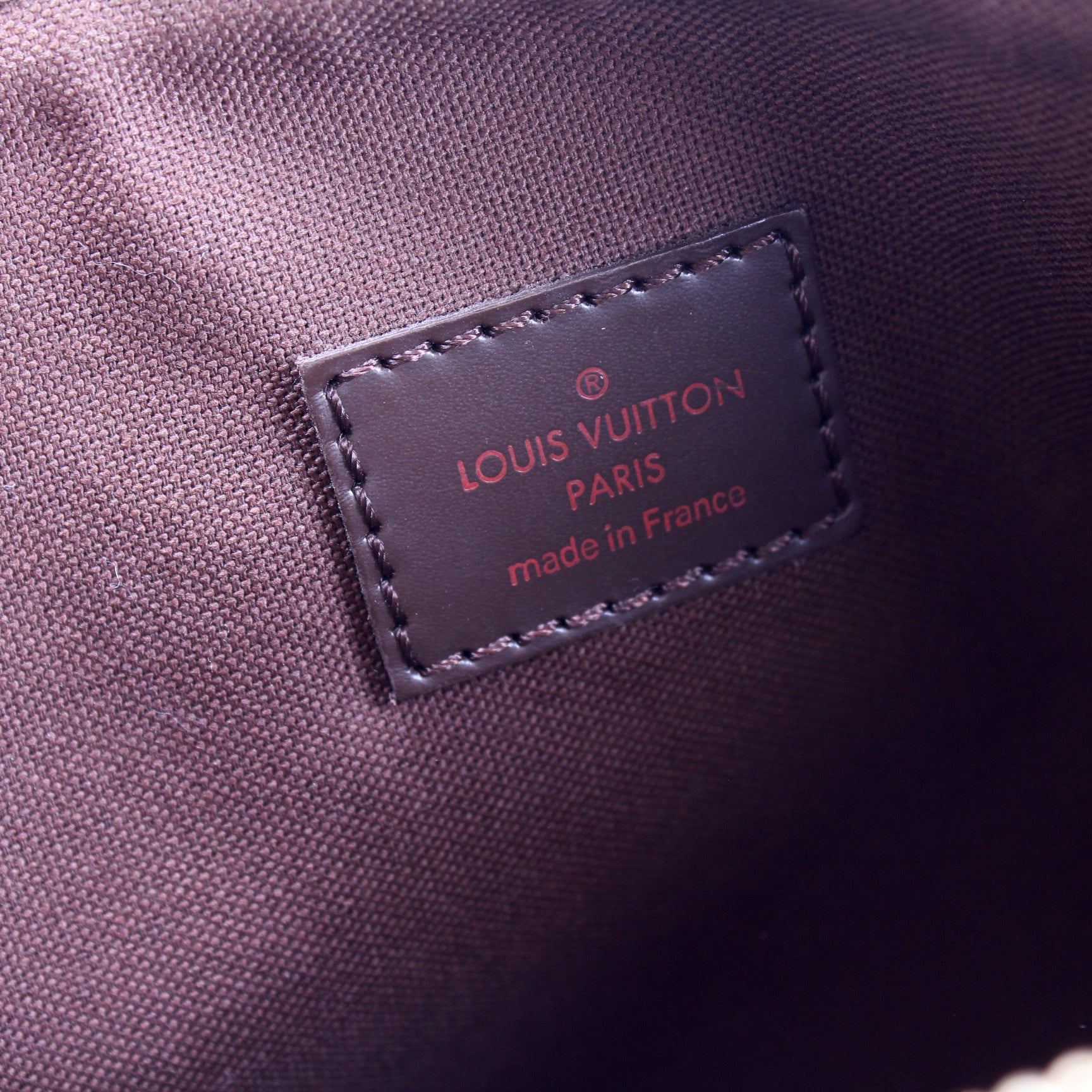 Louis Vuitton Damier Ebene Pochette Bosphore N51111 Brown Cloth ref.894797  - Joli Closet