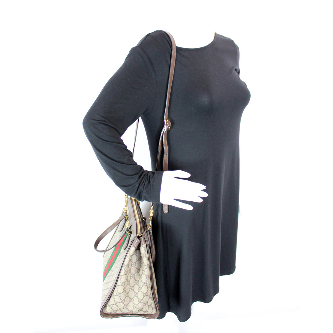 524537 Ophidia GG Medium Tote