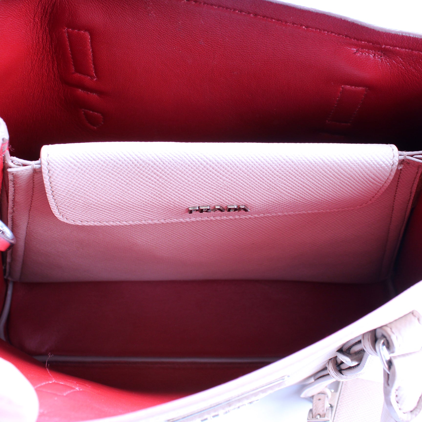 Saffiano Cuir Covered Strap Double Bag – Keeks Designer Handbags