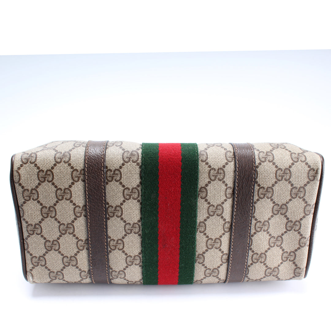【PARTIMENTO】★ STRIPE BOSTON BAG ★ 3 COLOR Three Stripes Boston Bag White/Wonder ClayJapanese Shipping
