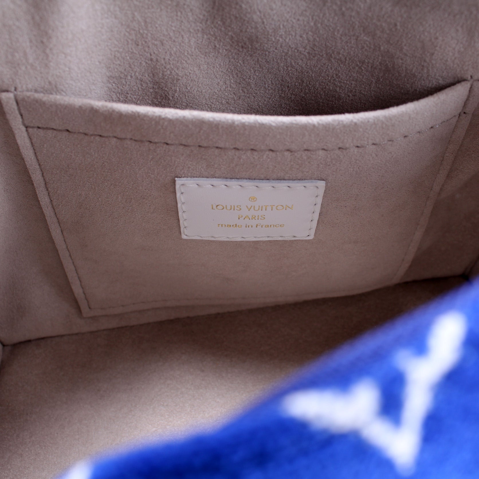 Louis Vuitton Blue Monogram Velvet Match Speedy 20 Bandouliere