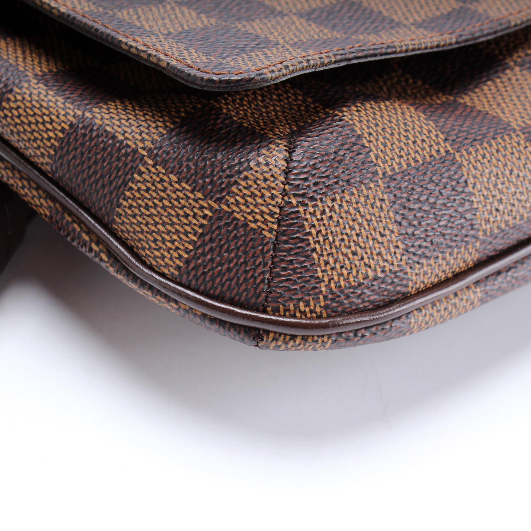 Brown Louis Vuitton Damier Ebene Musette Tango Short Strap Shoulder Bag, AmaflightschoolShops Revival