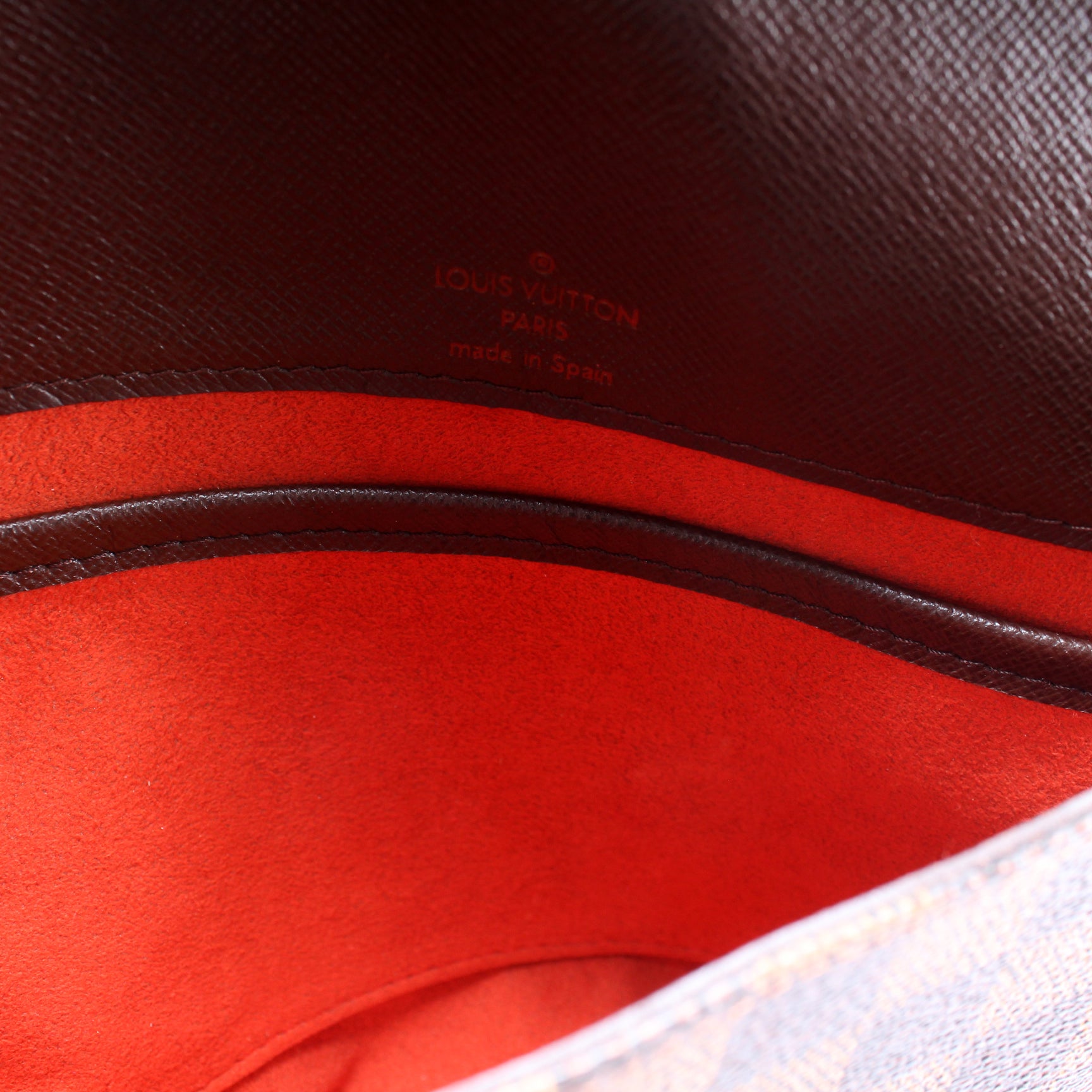Louis Vuitton - Damier Ebene Musette Tango Short Strap on Designer Wardrobe