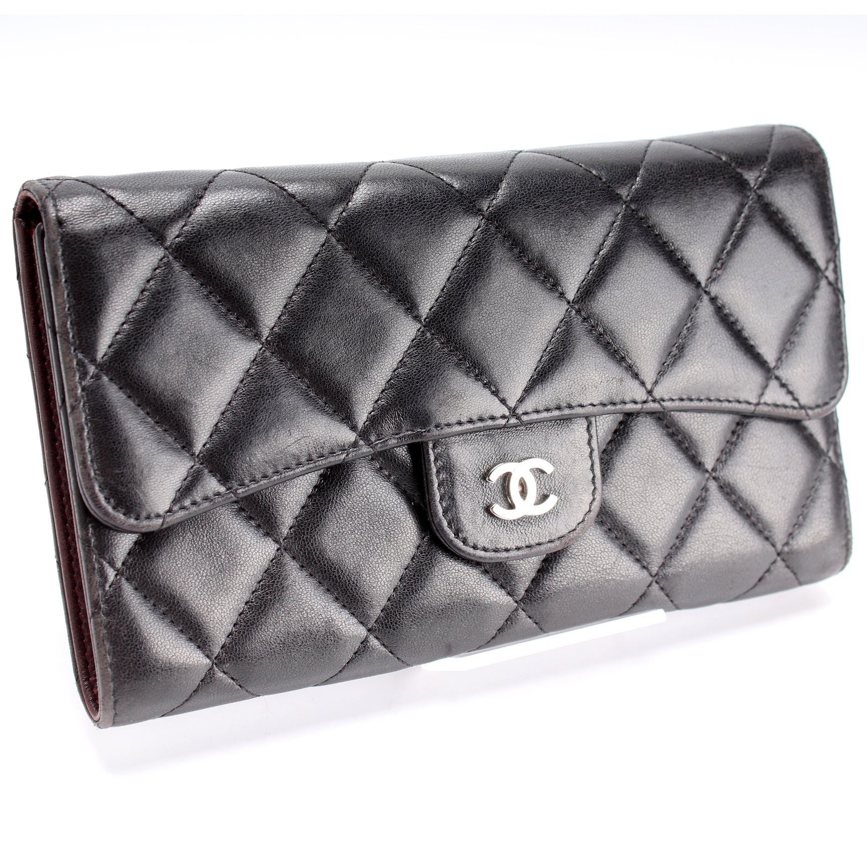 Classic Flap Wallet Long Lambskin – Keeks Designer Handbags