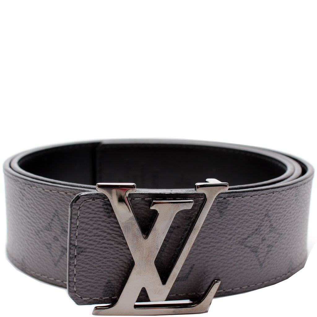Initiales leather belt Louis Vuitton Grey size 85 cm in Leather