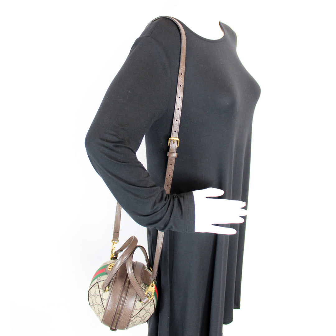 574794 Ophidia GG Canvas Mini Sphere Bag