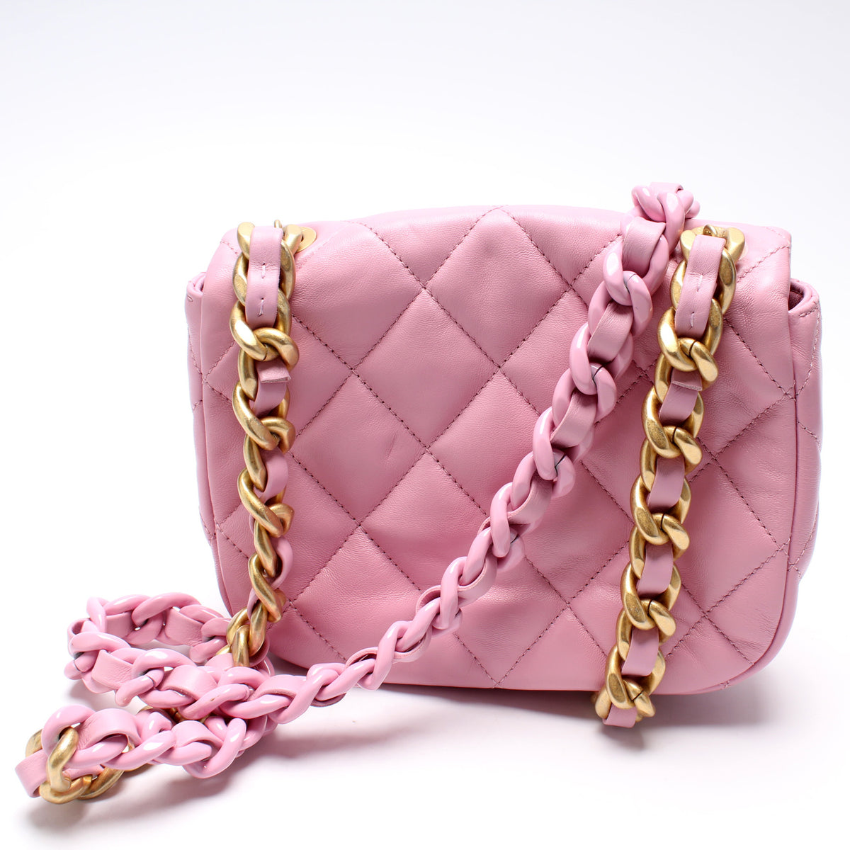 Lacquered Chain Flap Small 31+M – Keeks Designer Handbags