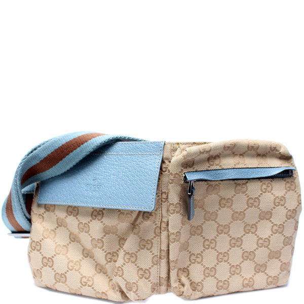 GUCCI Monogram Waist Bum Bag 28566 Brown-US