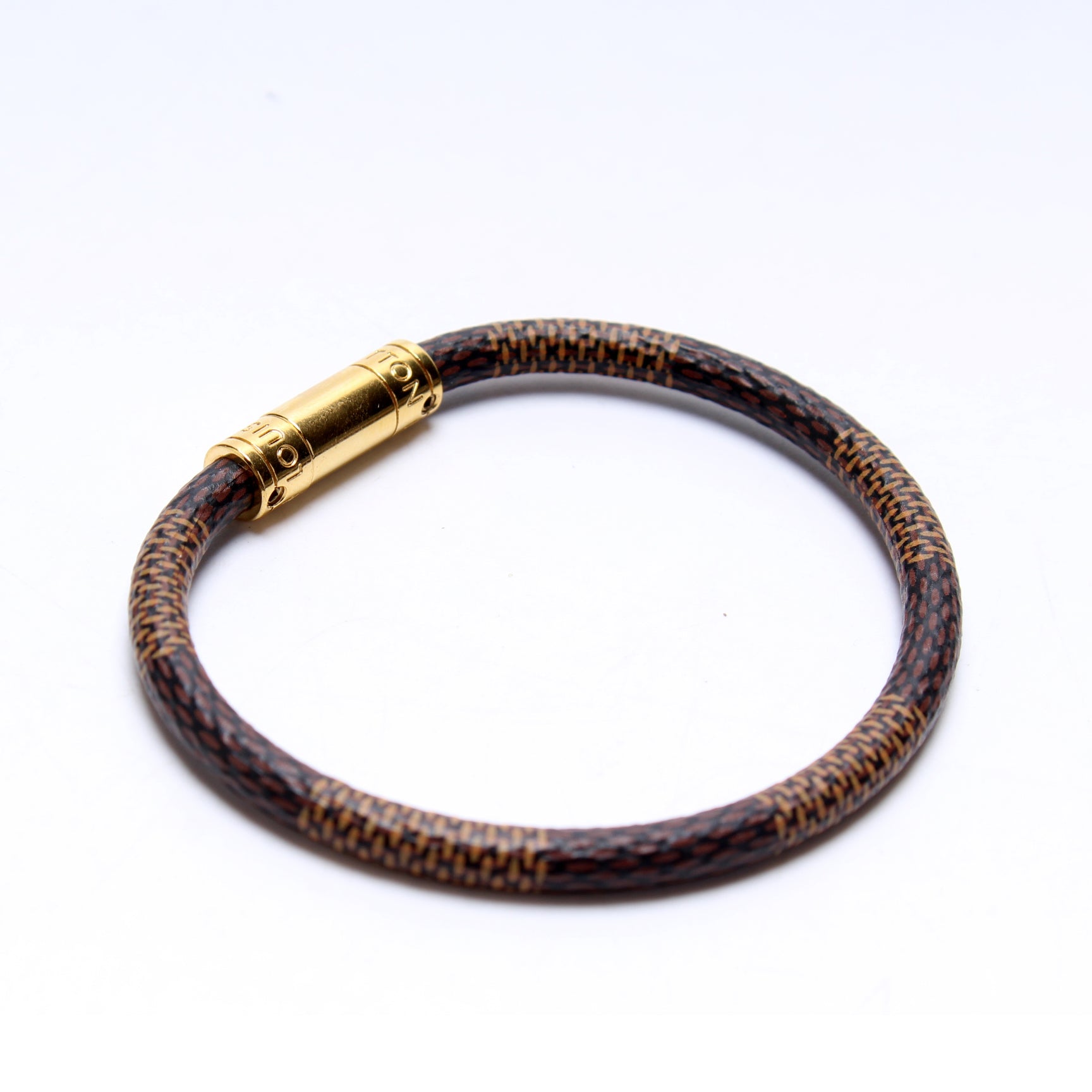 Louis Vuitton, Jewelry, Authentic Louis Vuitton Keep It Bracelet Bangle  Damier Graphite L