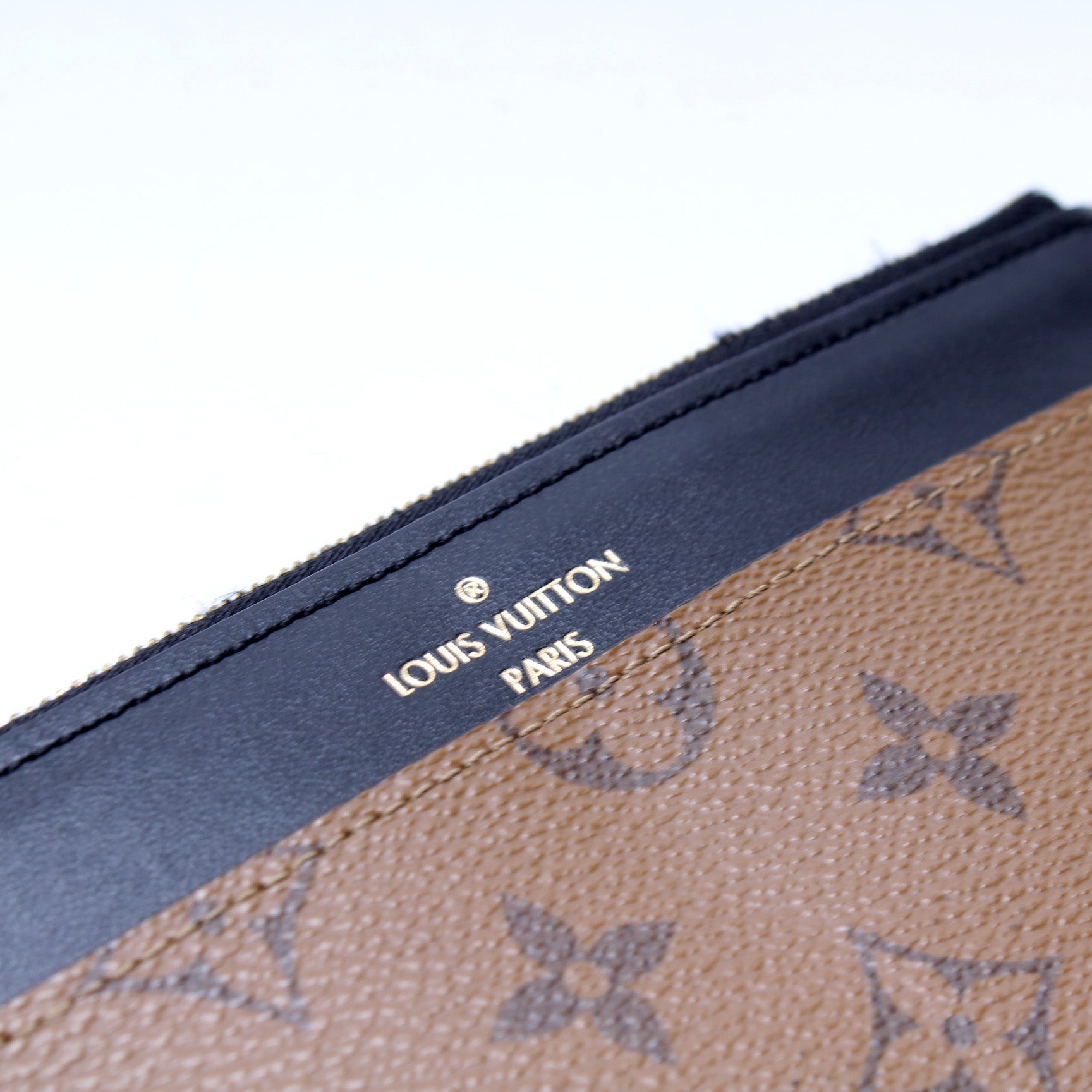 Louis Vuitton Slim Purse Monogram Reverse Canvas Wallet