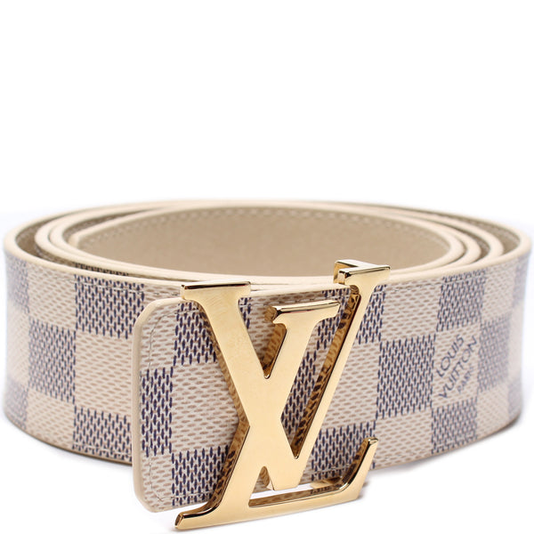 Louis Vuitton Damier Ebene Initiales Belt - 110/44 - XL – I MISS YOU VINTAGE