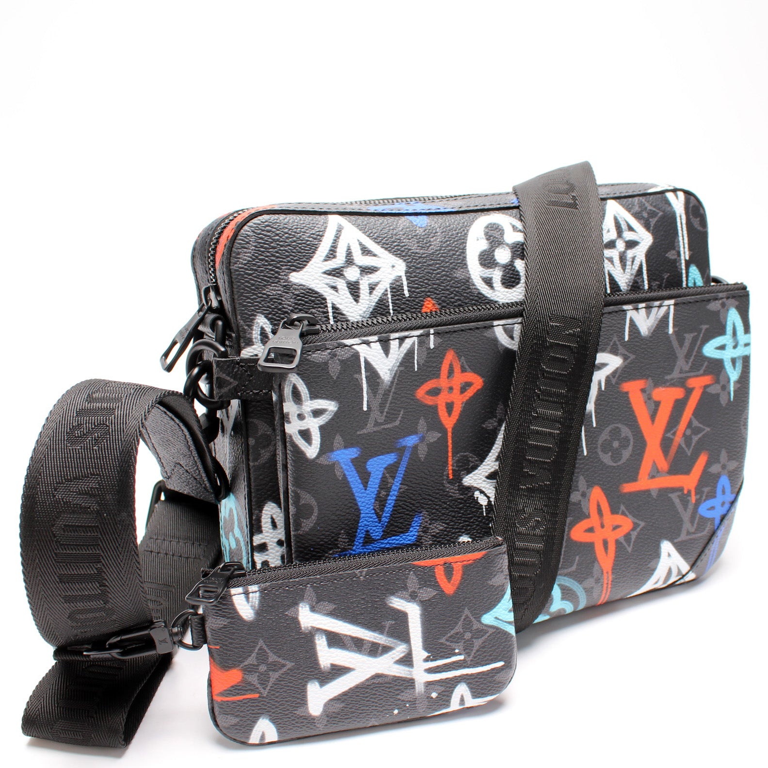 Louis Vuitton Trio Messenger LV Graffiti Multicolor in Coated  Canvas/Cowhide Leather with Black-tone - GB