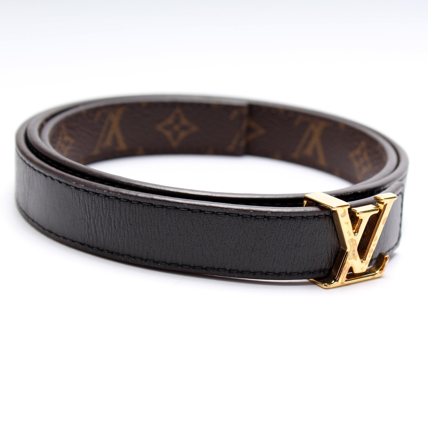 Louis Vuitton LV iconic 20mm reversible belt in monogram and black