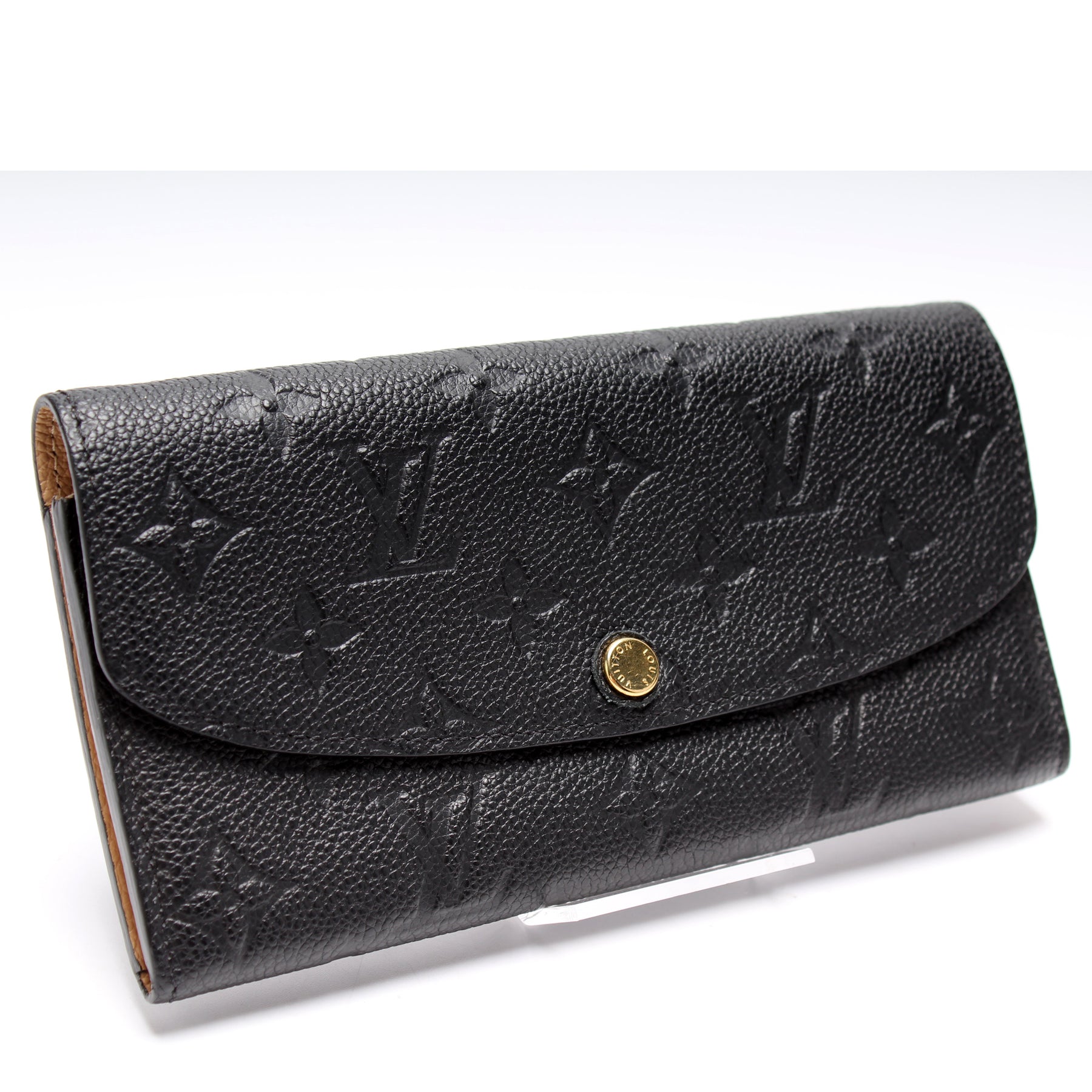 LV Louis Vuitton Emilie wallet in Black Monogram Empreinte Leather