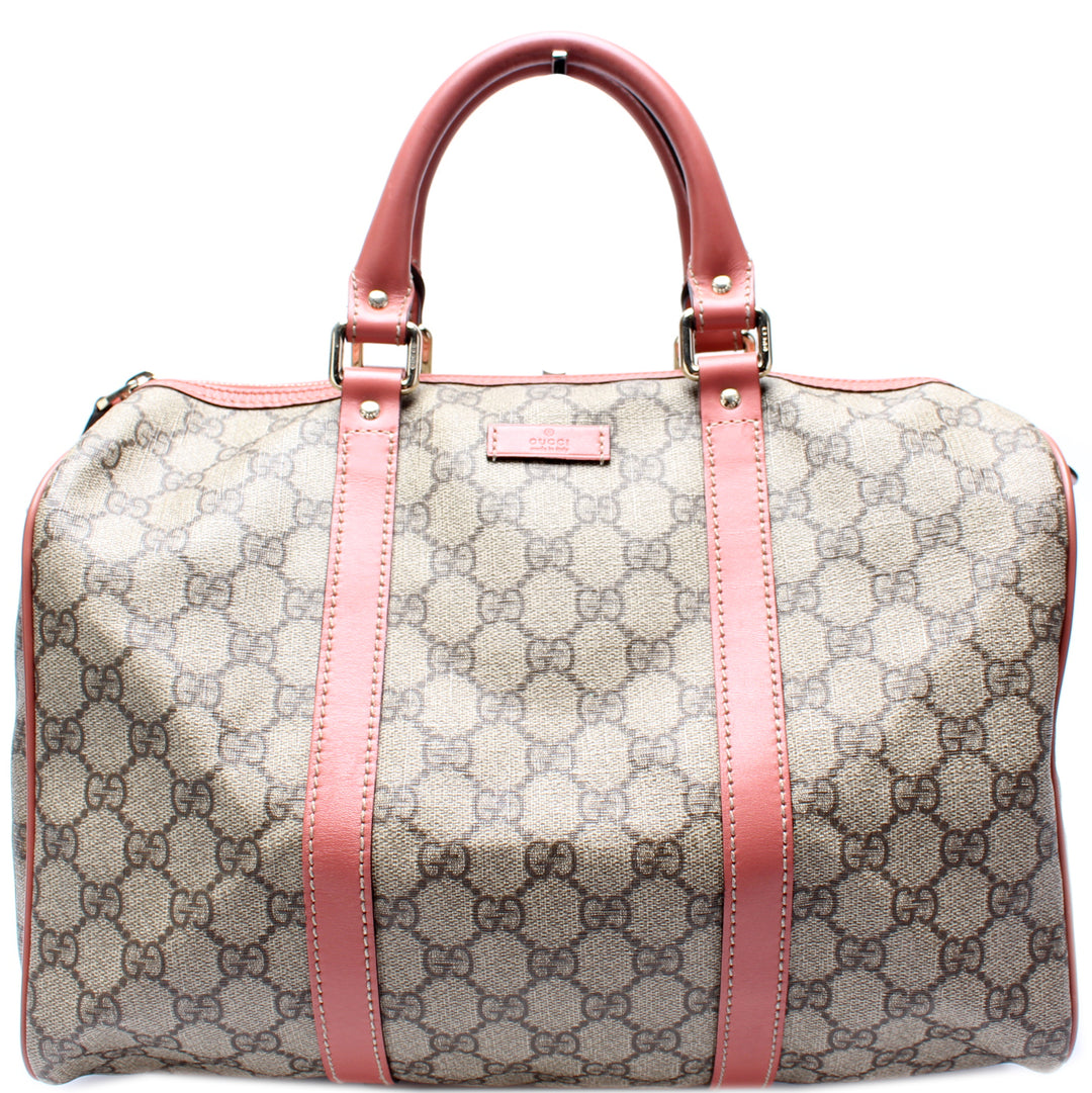 [JILLSTUART]★JOY BOSTON BAG Gucci Beige/White GG Coated Canvas Medium Joy Boston Bag