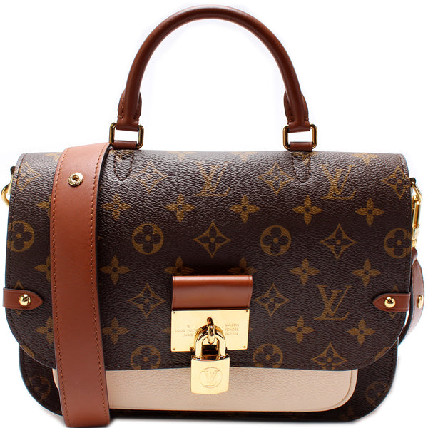 Louis Vuitton Vaugirard, Monogram and Creme, Preowned No Dustbag