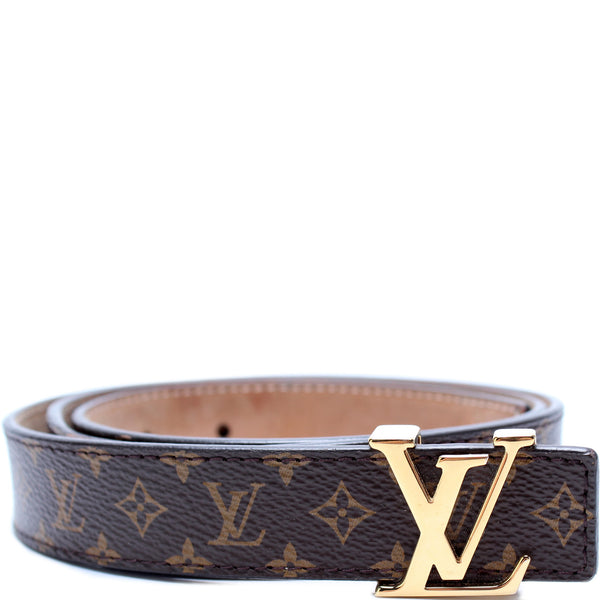 Louis Vuitton - Authenticated Initiales Belt - Cloth Brown for Men, Very Good Condition