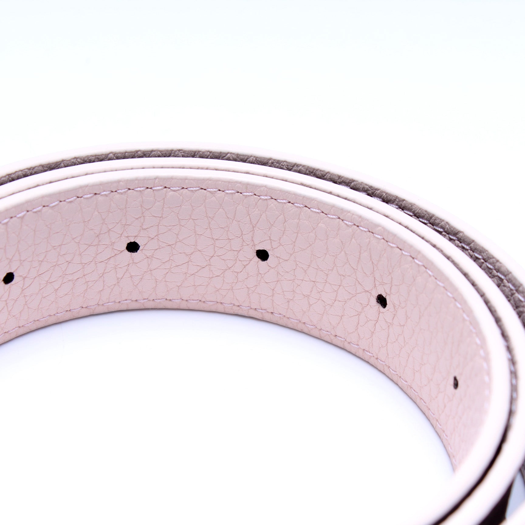 Louis Vuitton LV Initiales 30mm Reversible Belt Pink Leather. Size 90 cm