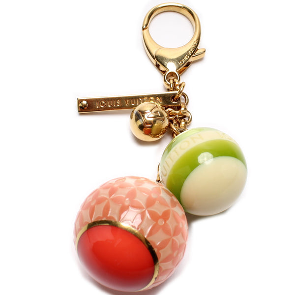 Louis Vuitton Sac Mini Lin Ball Keychain / Bag Charm