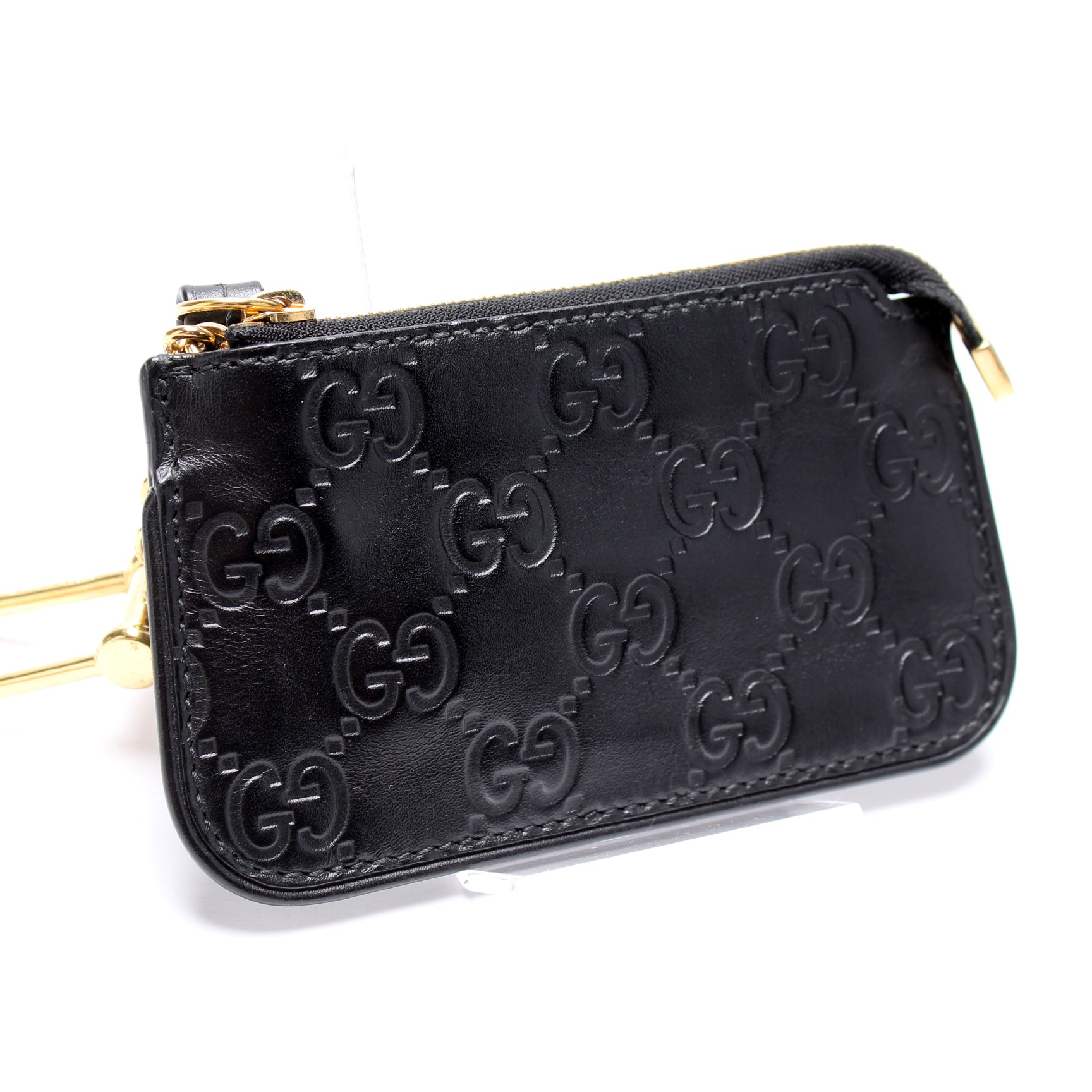 447964 GG Leather Key Pouch