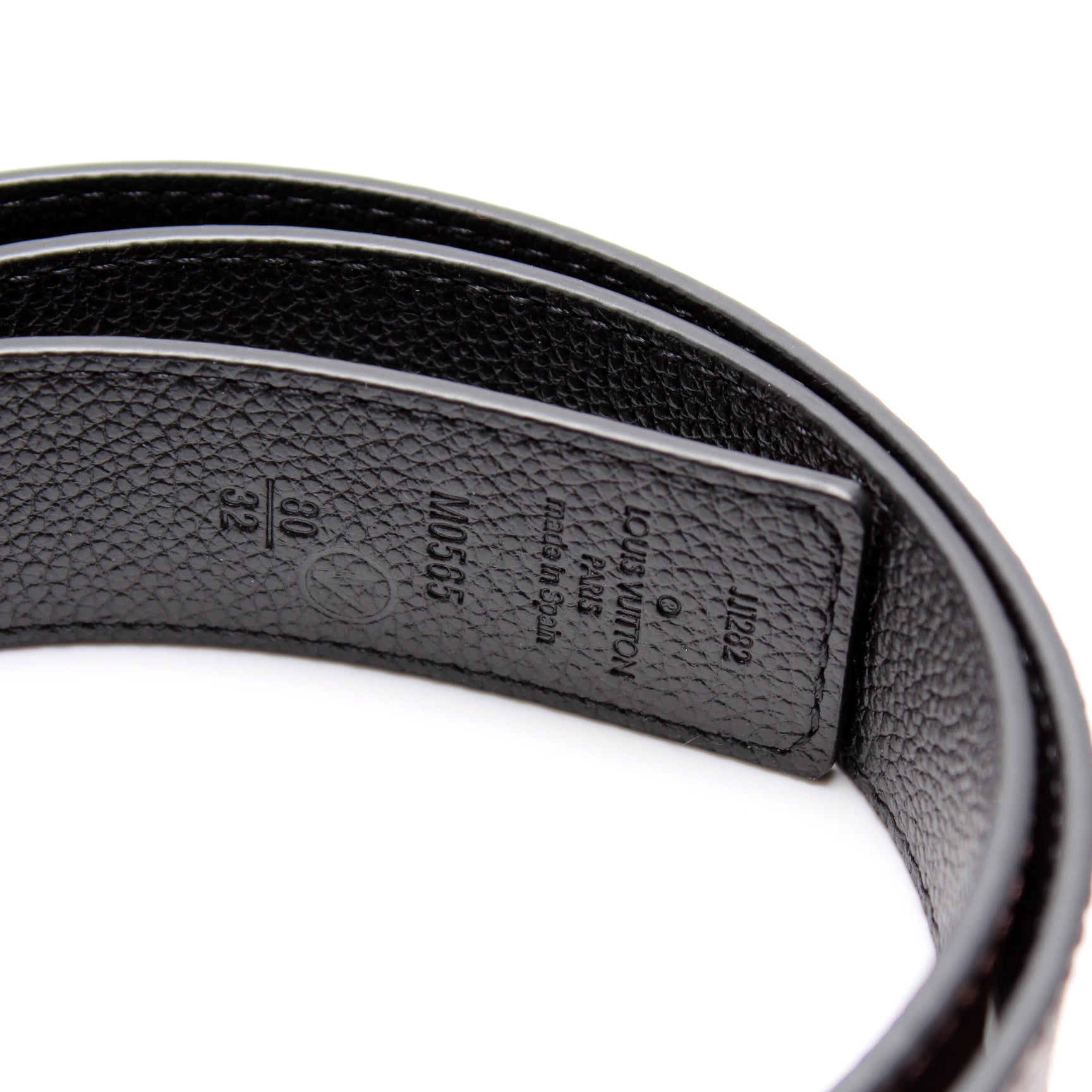 LV Initiales 30MM Reversible Leather/Monogram Belt Size 80/32