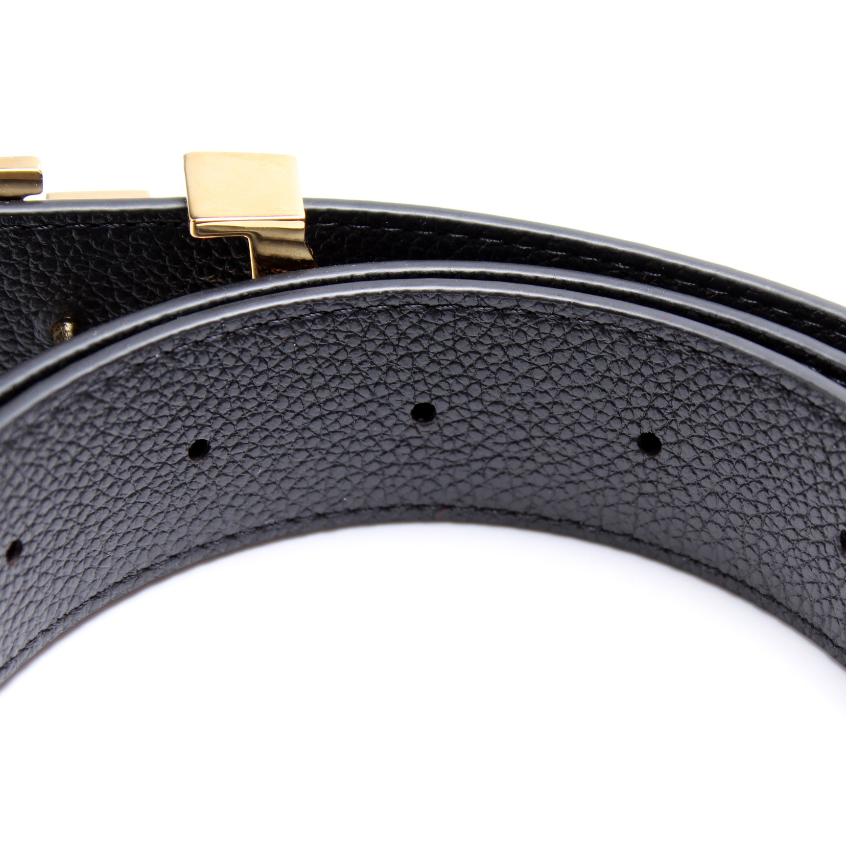 Louis Vuitton Black White 30mm Monogram Gold Initials Belt Size 80/32  Multiple colors Leather ref.543879 - Joli Closet