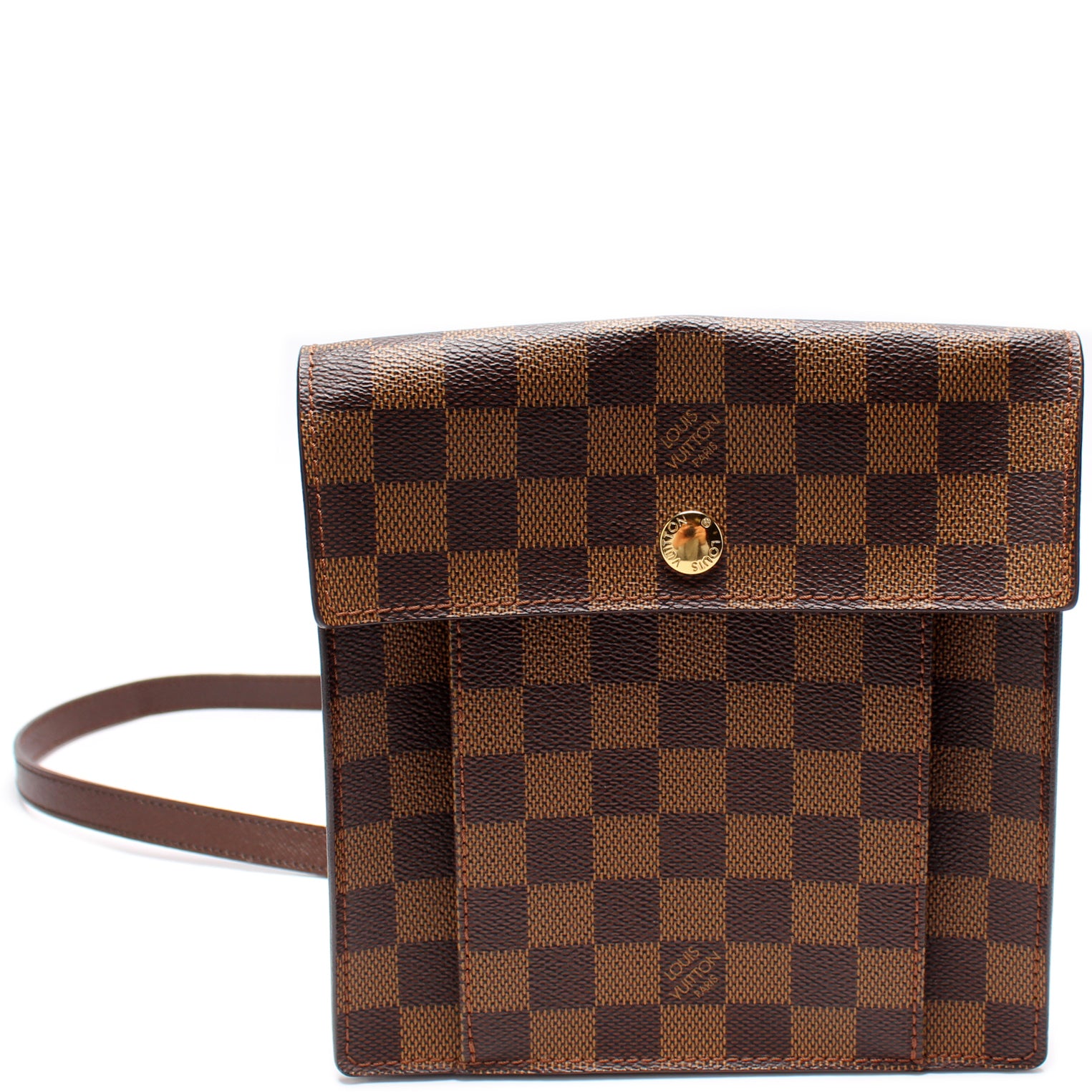 Louis+Vuitton+Pimlico+Shoulder+Bag+Brown+Canvas for sale online