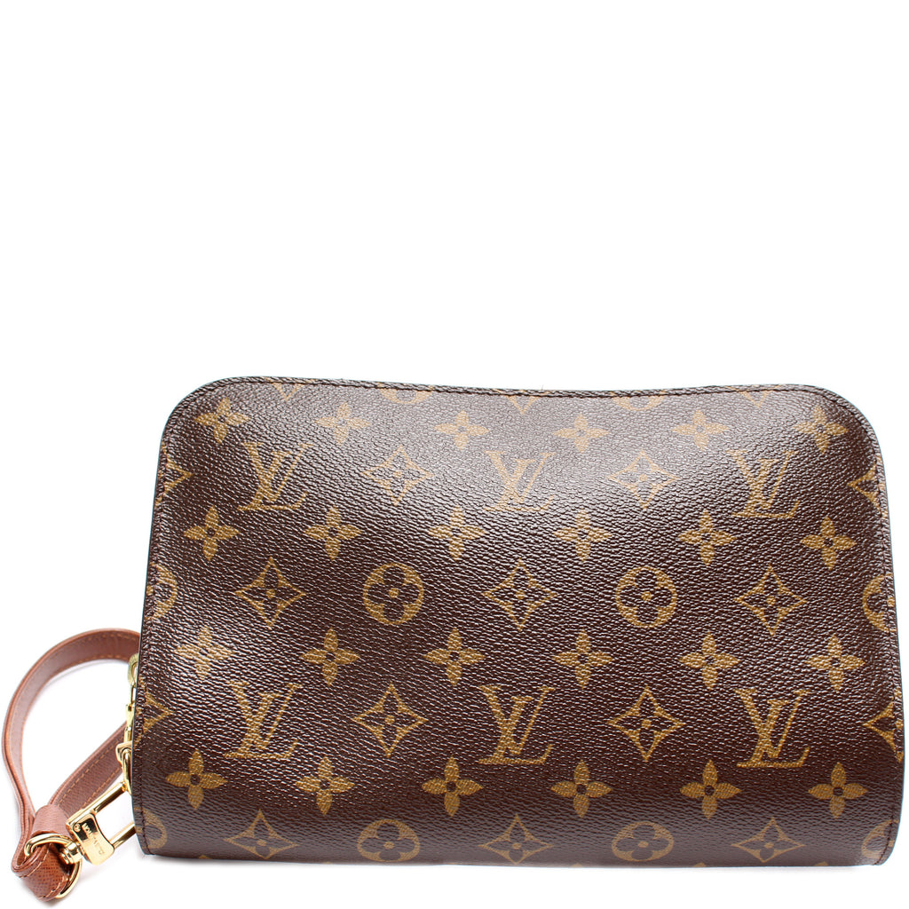 Orsay cloth clutch bag Louis Vuitton Brown in Cloth - 33310112