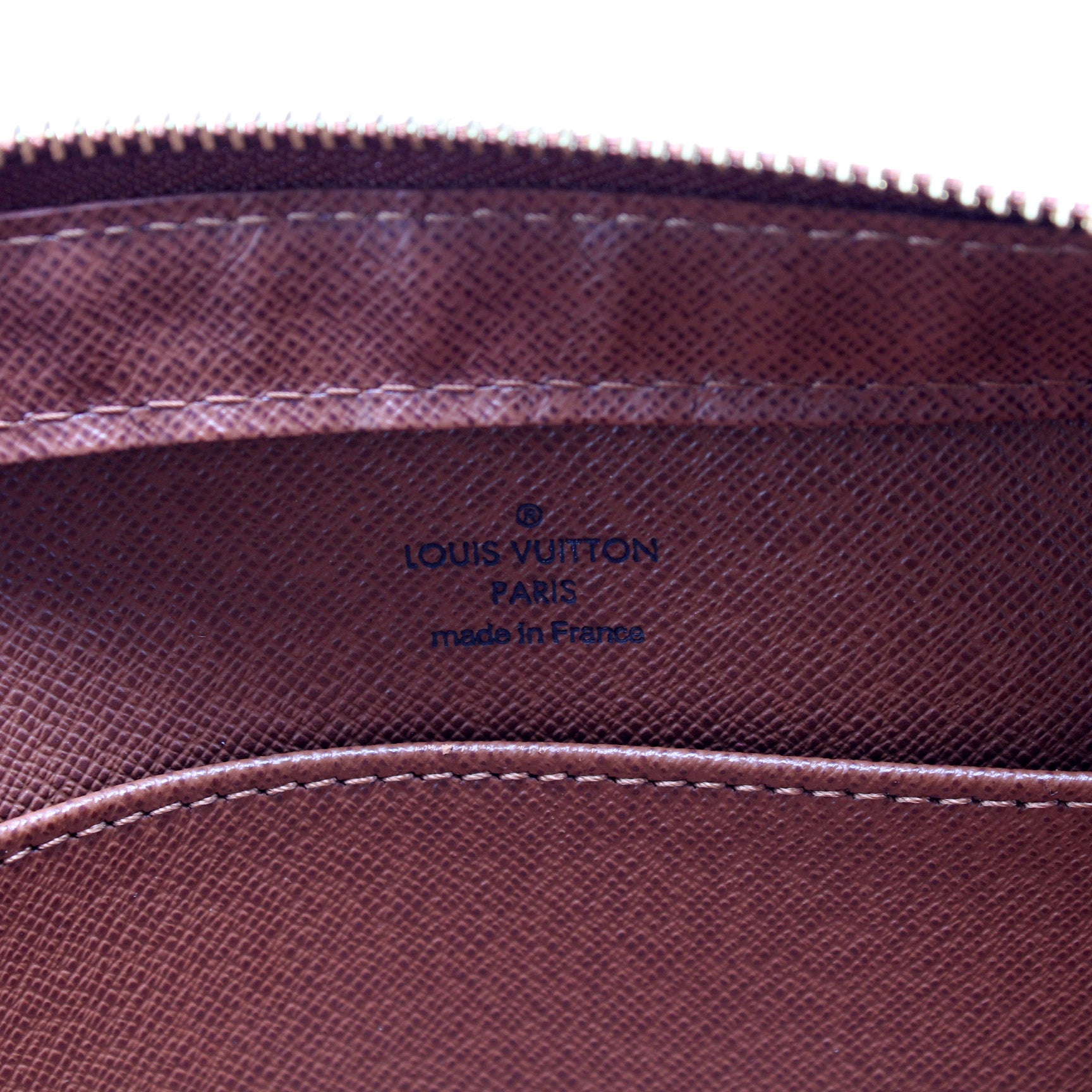 LOUIS VUITTON Orsay Clutch Hand Bag Monogram Leather Brown France M51790  67YA102