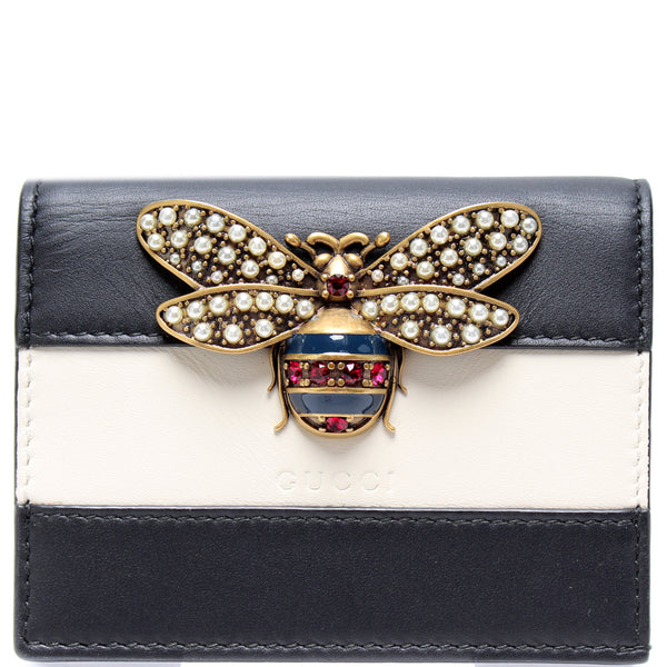 Gucci Margaret Bee Wallet  Wallet, Gucci card holder, Monogram wallet