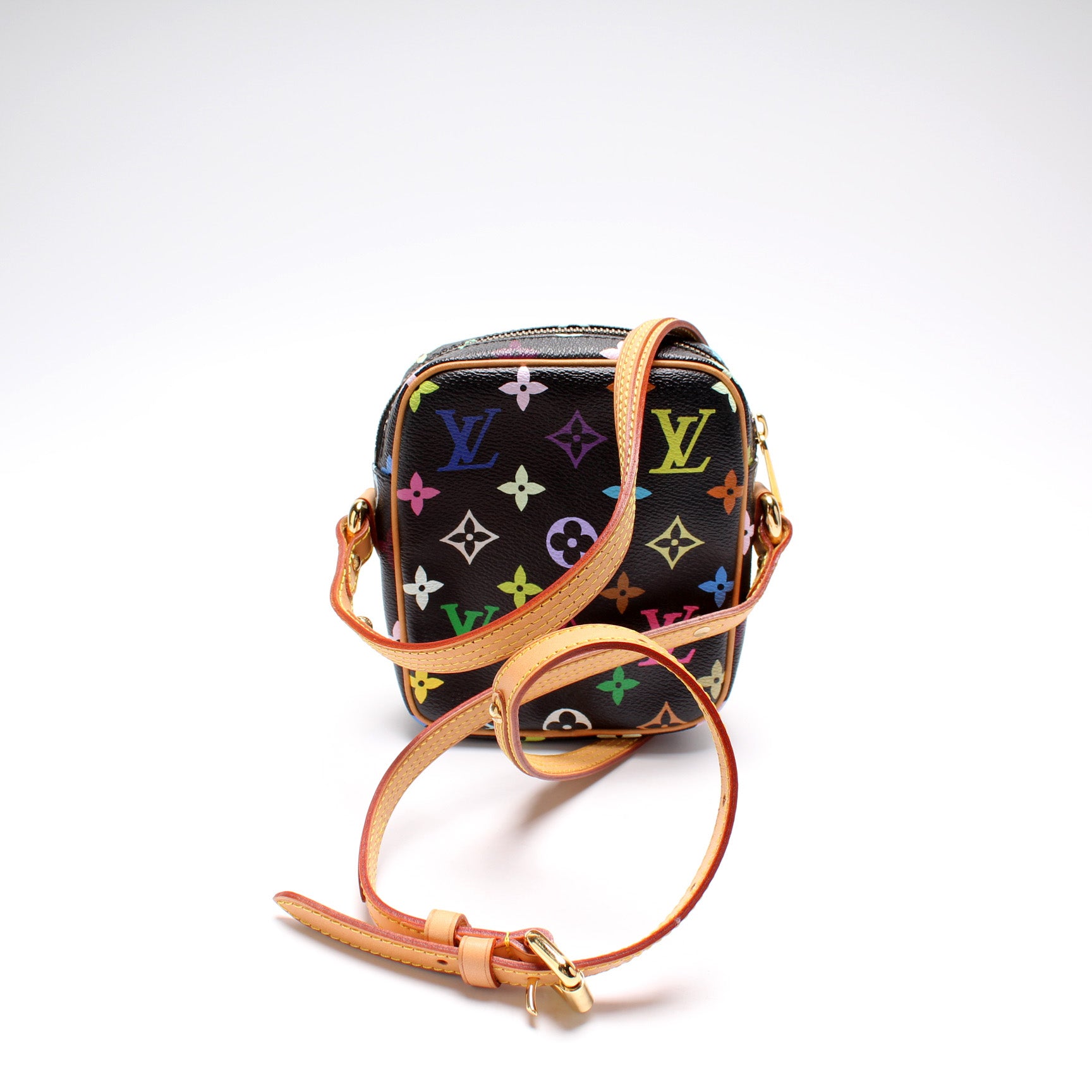 Pre-Owned Louis Vuitton White Multicolor Rift Crossbody Handbag