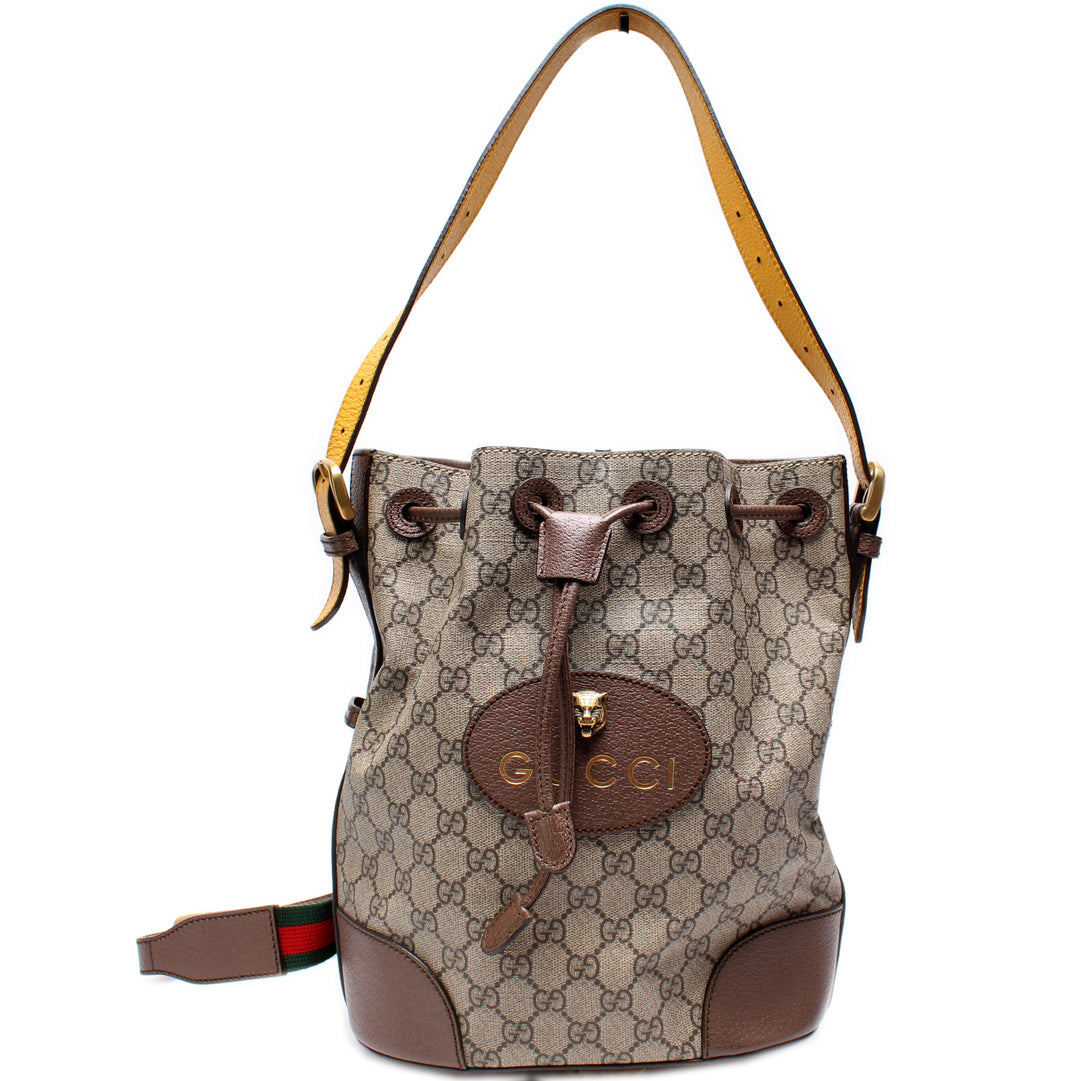 Gucci新品バッグ 473875 Neo Vintage Drawstring Bucket Backpack