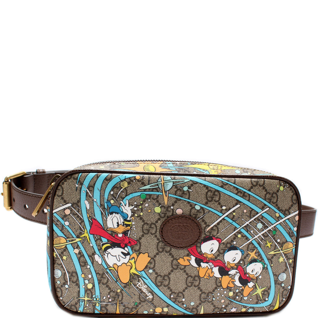 NWT Gucci x Disney Donald Duck GG Supreme Belt Bag Crossbody Size