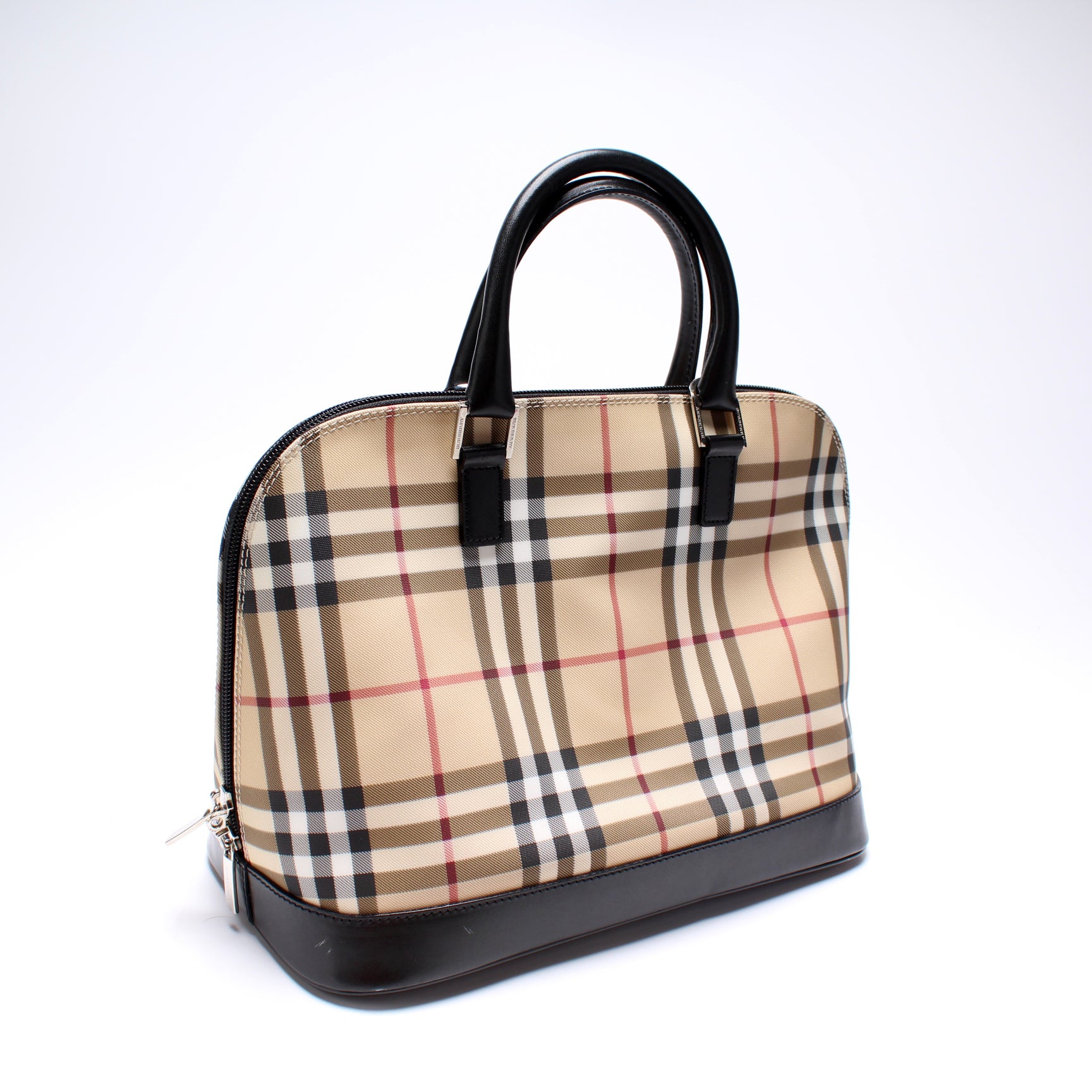 Nova Check Dome Satchel – Keeks Designer Handbags