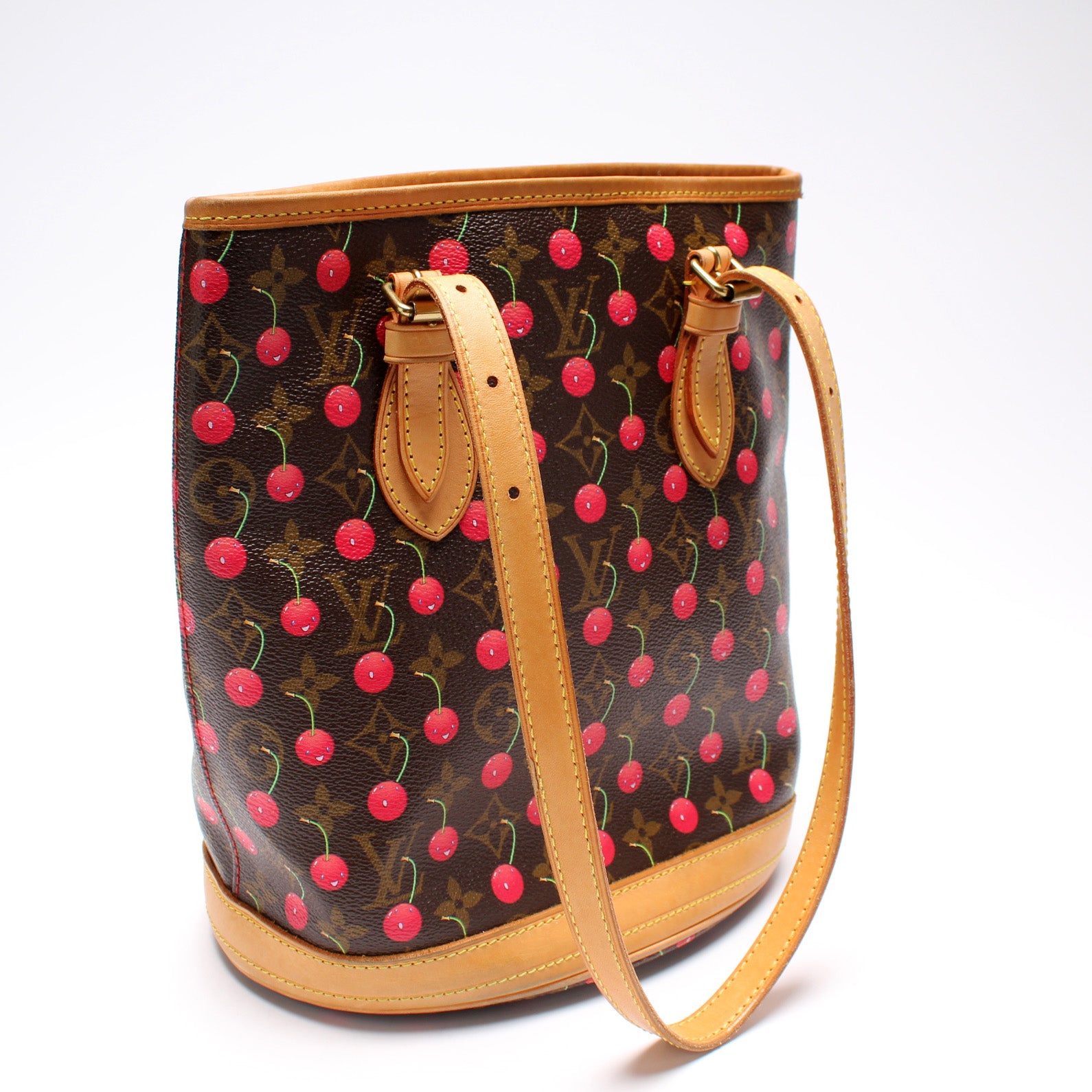 Louis Vuitton, Bags, Louis Vuitton Cerises Cherry Bucket Bag With Pouch  Included
