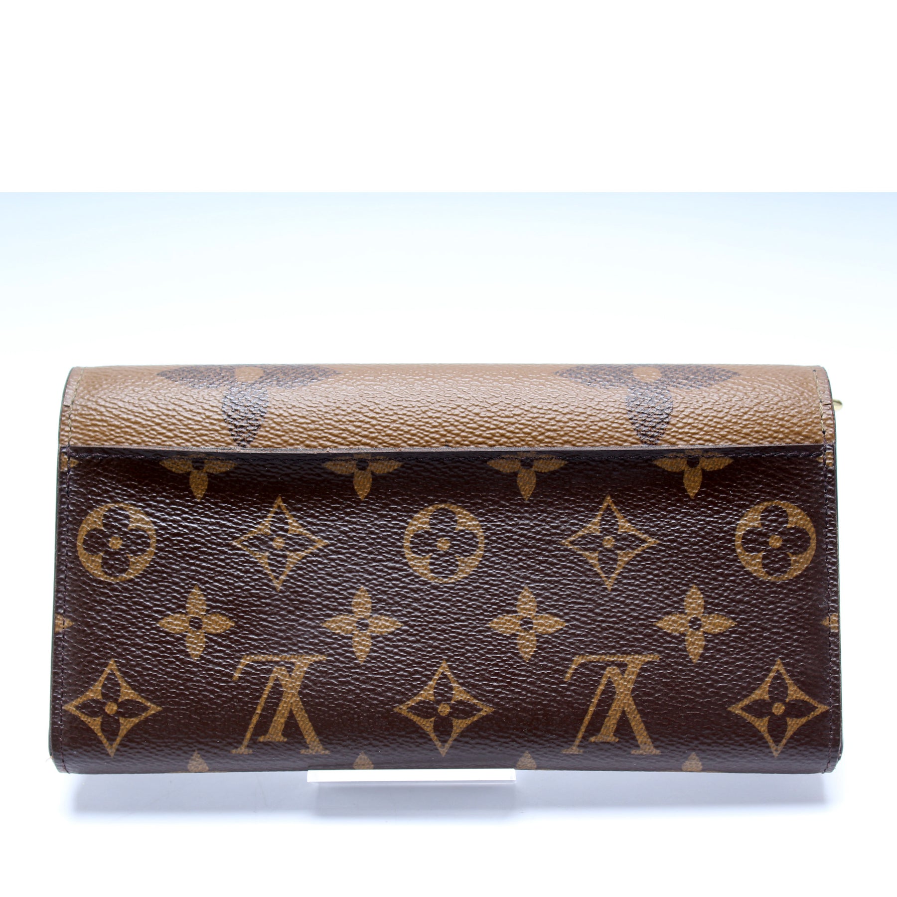 Louis Vuitton Sarah Wallet Monogram Reverse Brown in Coated Canvas