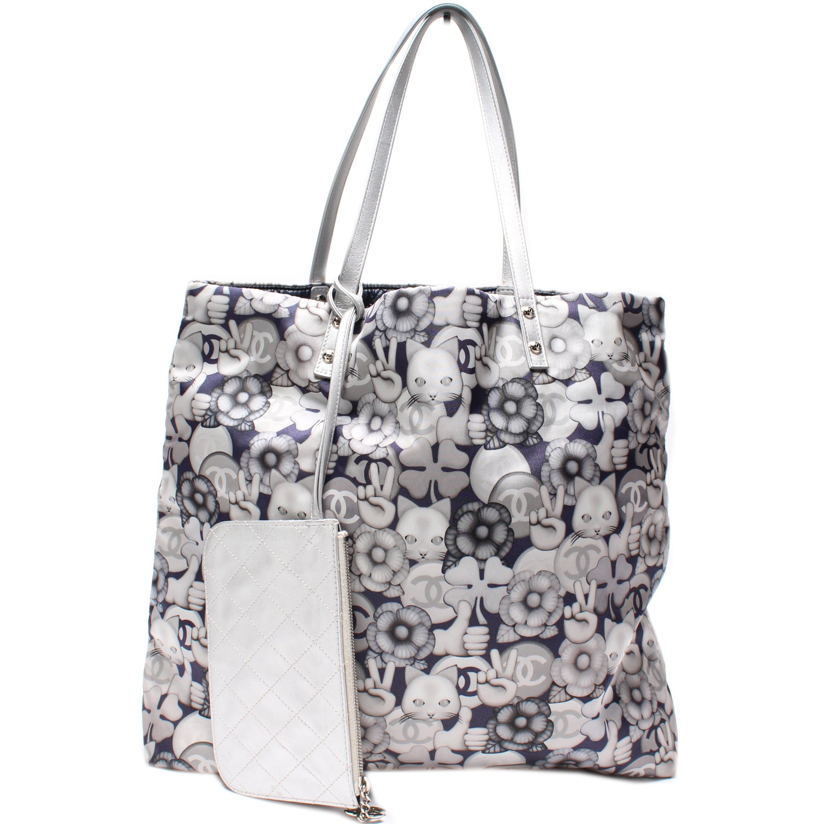 Emoticon Nylon Shopping Tote – Keeks Designer Handbags