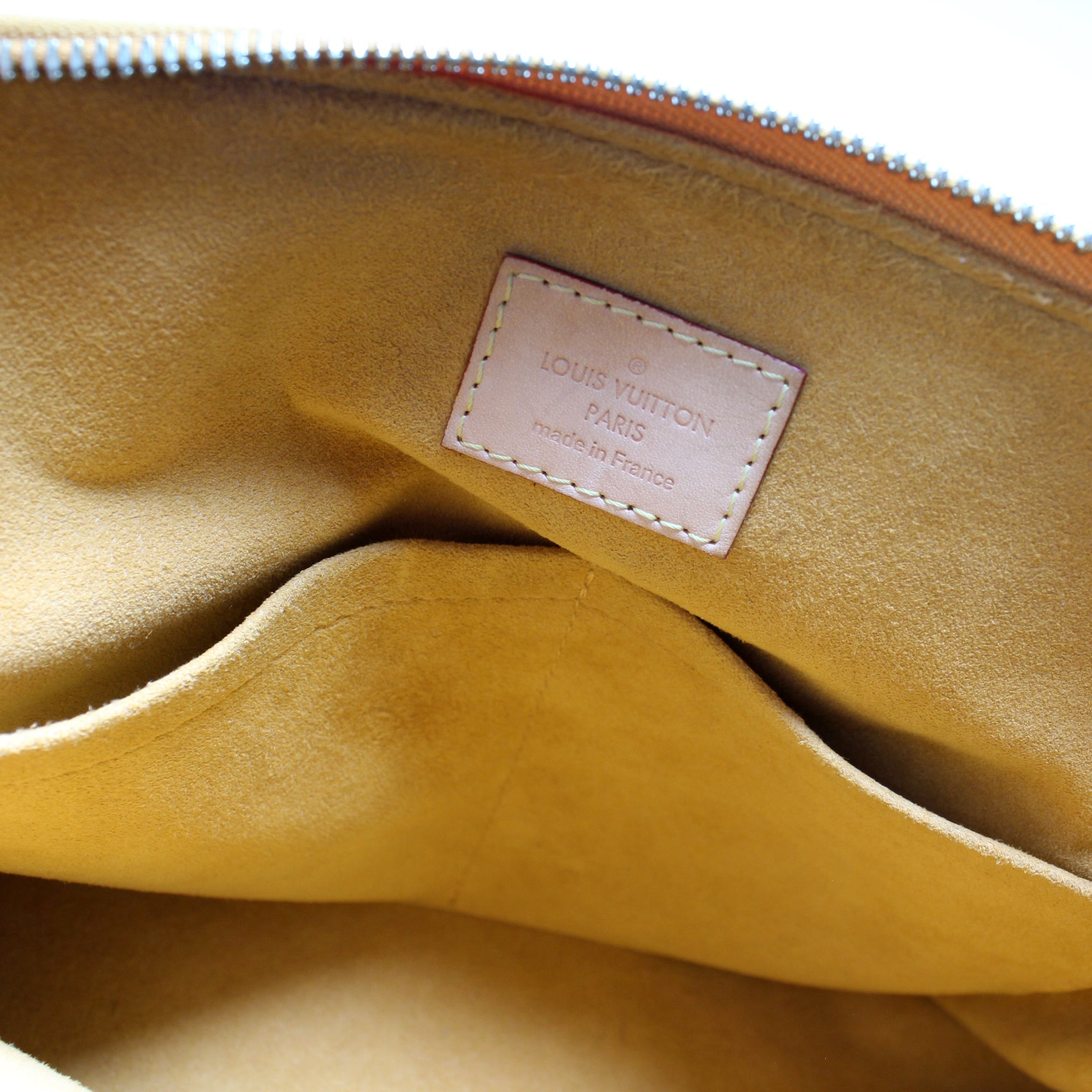 Pallas Tote Monogram Canvas Side – Keeks Designer Handbags